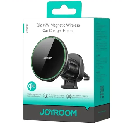 هولدر مگنتی و شارژر بی‌سیم دریچه کولر خودرو 15 واتی جویروم JR-ZS412