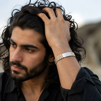دستبند Rolex مدل Date Just-طلایی