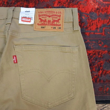 شلوار کتان راسته levis 506 کد 418