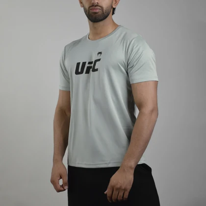 تیشرت ورزشی مردانه ونوم مدل HS-1378 طوسی روشن