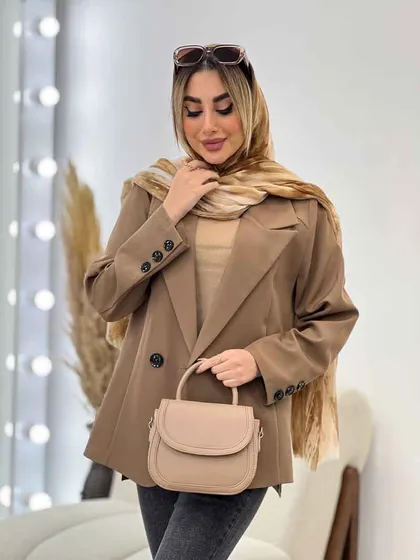 مانتو مازراتی دو دکمه بغل چاک