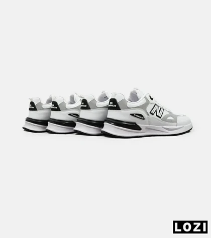 کفش کتانی مردانه سفید طوسی NEW BALANCE yg niubailun