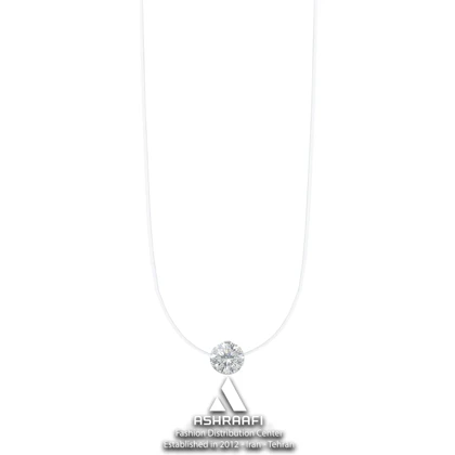 گردنبند تک نگین بند نامرئی Invisible Solitaire Necklace