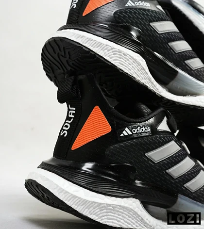 کفش کتانی مردانه و زنانه مشکی نوک مدادی ADIDAS Solar disk