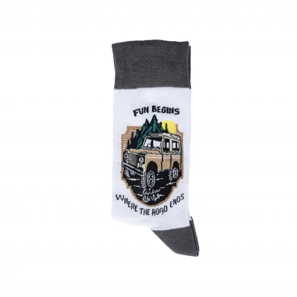 جوراب ساق بلند مردانه طرحدار مدل me3040