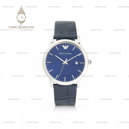 ساعت مچی امپریو آرمانی بند چرمی مشکی Emporio Armani