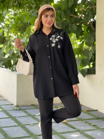 مانتو گلدوزی بابونه زنانه