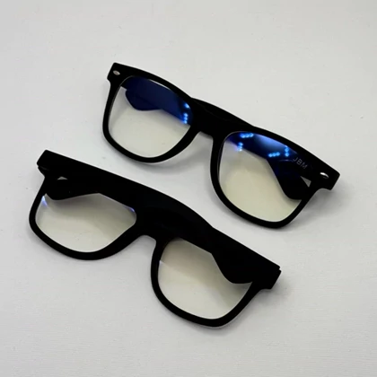 فریم عینک طبی مستطیلی مشکی انتی رفلکس و یووی 400 سبک