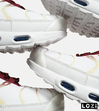 کفش کتانی مردانه و زنانه سفید قرمز زرد NIKE AirMax Plus TN Ultra مدل 7001