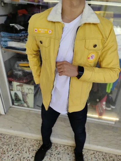 کت نخودی داخل خز جدید و خاص