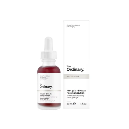 سرم پوست لایه بردار مدل AHA 30% و BHA 2 برند اوردینری Ordinary