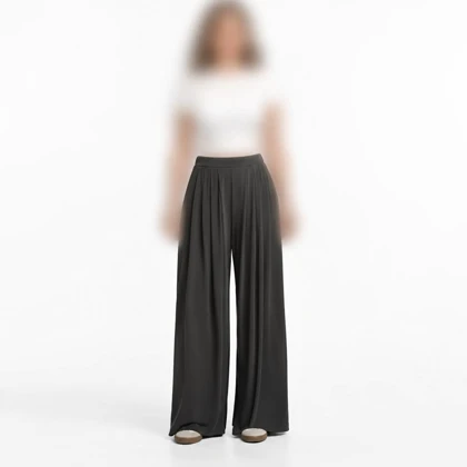 شلوار اویشو Oysho مدل Light Touch wide-leg trousers