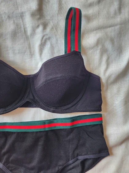 ست سوتین و شورت نخی ابرنازک اسپرت ویکتوریا سکرت Victoria's secret کد: 9025