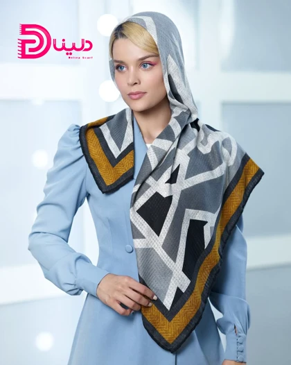 روسری هندسی پاییزه