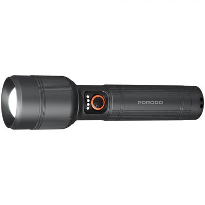 چراغ قوه دستی پورودو Porodo مدل PDFL5101GY روشنایی 1200 لومن
