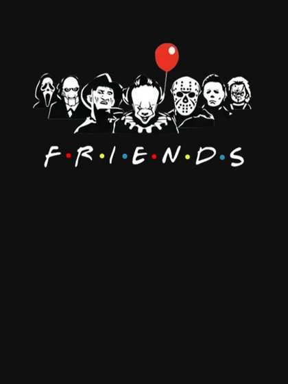 تیشرت سریال فرندز طرح هالوینfriends کد 92516