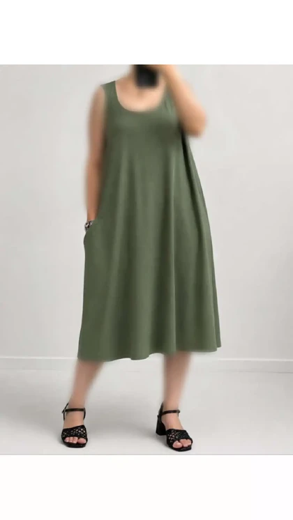 سارافون جیب‌دار زنانه وارداتی ES50043