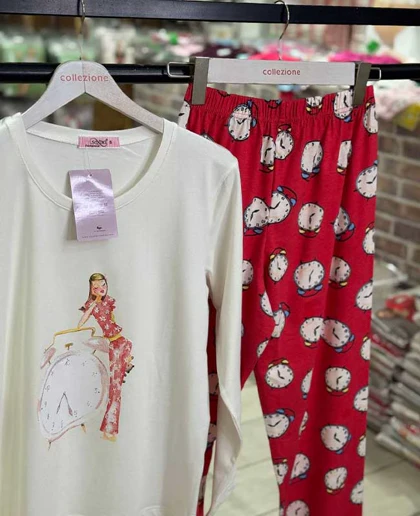 بلوز شلوار نرمال سکسن کد41139-A