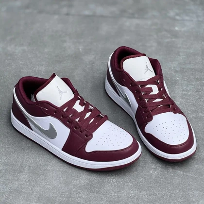 کفش نایک ایر جردن وان لو زرشکی Nike Air Jordan 1 Low Burgundy
