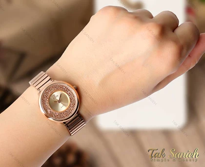 ساعت مچی داتیس زنانه رزگلد Datis-3744-L