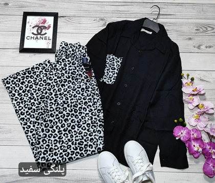 ست ترکیبی شومیز شلوار کد 50169