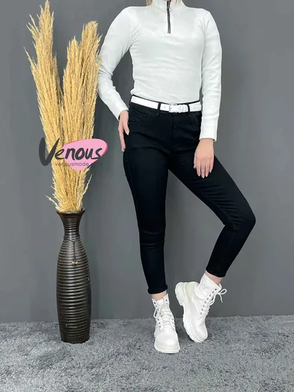 شلوار جین مشکی ساده