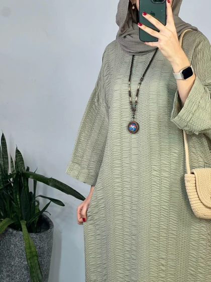 مانتو کفتان بلند کوک دوزی نیایش