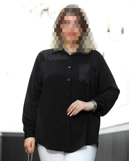 شومیز سایز بزرگ مدل تارا