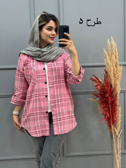 مانتو چهارخونه غنچه