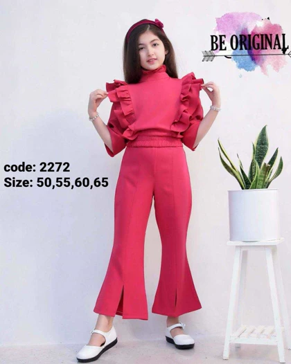 شومیز شلواردم پا چاک‌دار دخترانه