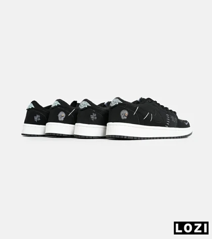 کفش کتانی مردانه و زنانه مشکی سفید نایک NIKE jordan Vodoo