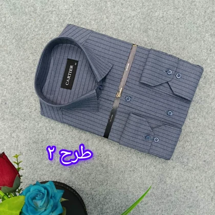 پیراهن مردانه راه راه استین بلند سایز M تا 2XL پیراهن کلاسیک مردانه راه راه در 5 طرح پیراهن مردانه رسمی راه راهBB2