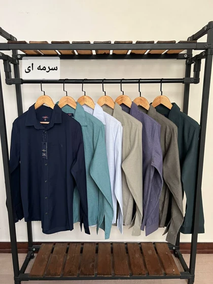 پیراهن ساده آستین بلند پنبه 2475