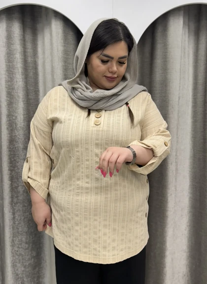 شومیز جلو بسته کوک دوزی 319
