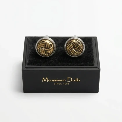 دکمه سردست لاکچری طرح گره برند Massimo dutti