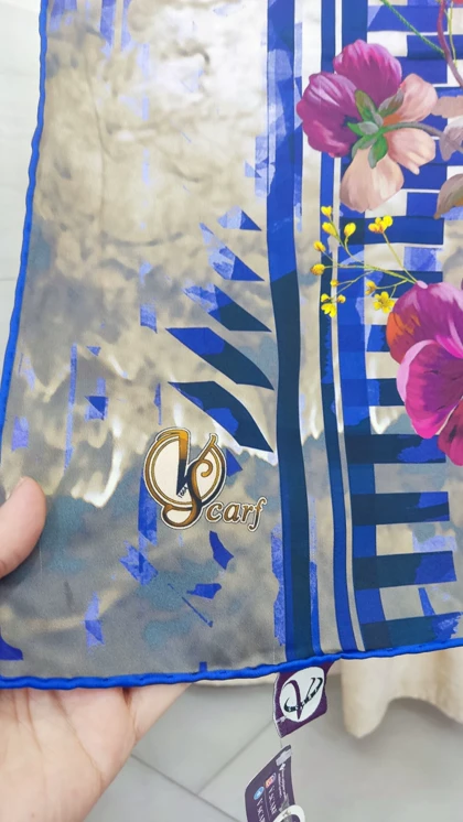 روسری زنانه مجلسی ساتن