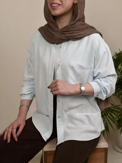 شومیز زنانه سیلک اسلپ کارن