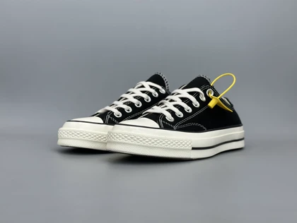 کتانی کانورس چاک تیلور آل استار لو مشکی کرم/Converse chuck Tylor low