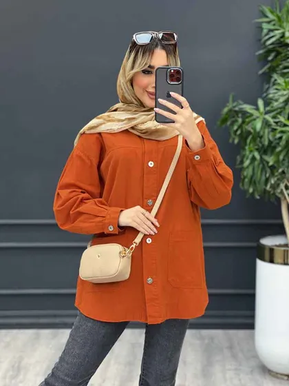 مانتو لینن برش‌دار