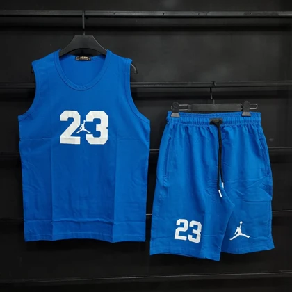 ست تاپ و شلوارک نخی جوردن با 7 رنگ