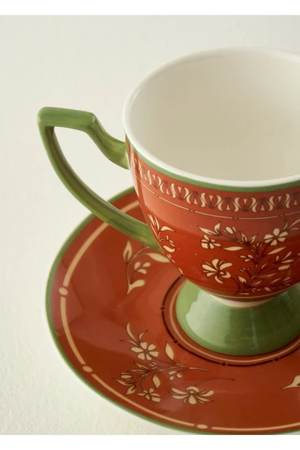 فنجان قهوه دو نفره Bella Maison مدل Ethnic پرسلان - چندرنگ