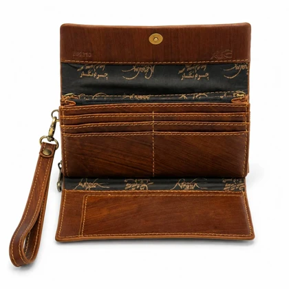 کیف پول چرم طبیعی نگار کد 205110