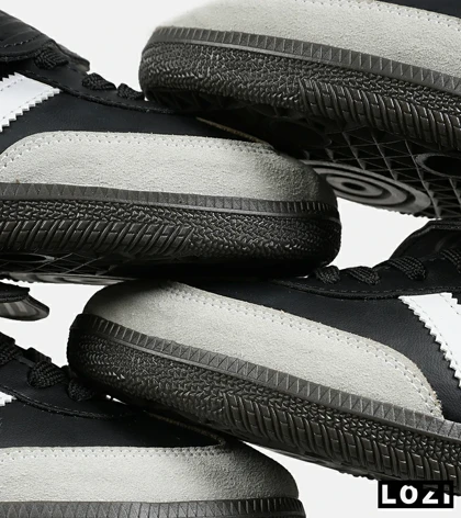کفش کتانی مردانه و زنانه مشکی سفید ADIDAS Samba LT