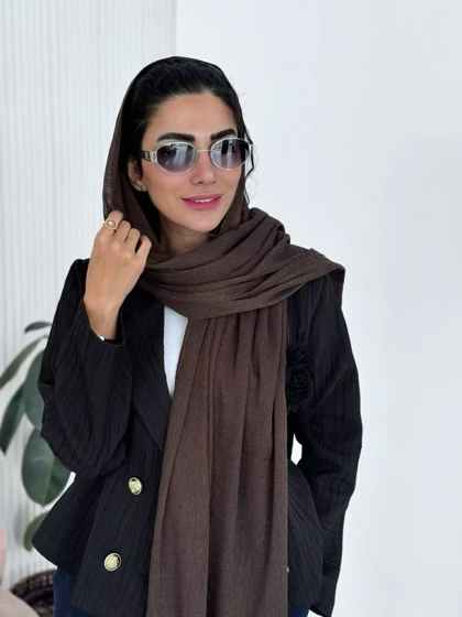 شال پلیسه (موکا) کد TAILOR