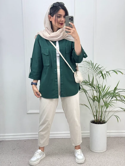 مانتو لینن پنبه نوازش