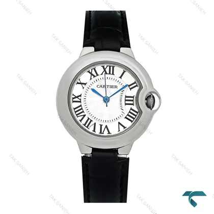 کارتیه زنانه بالن بلو بند چرم مشکی Cartier-7924-L