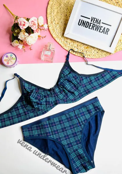 ست نخی فنردار طرح Burberry برند (B&D)