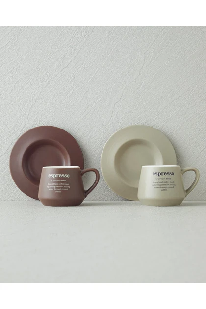 سرویس فنجان قهوه دو نفره English Home مدل Phoebe New - Bone China