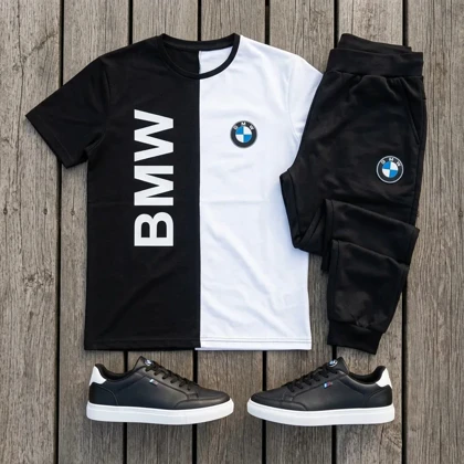 ست تیشرت شلوار bmw مردانه مدل Noman