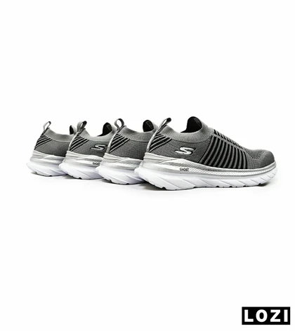 کفش کتانی طبی ورزشی خاکستری SKECHERS GHOST